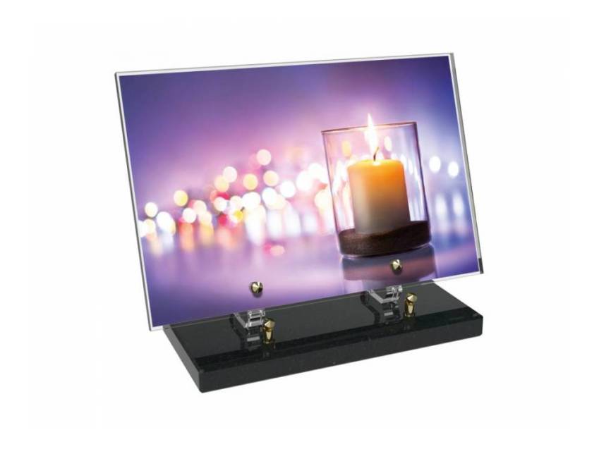 Plaque Plexiglas Rectangle typique bougie