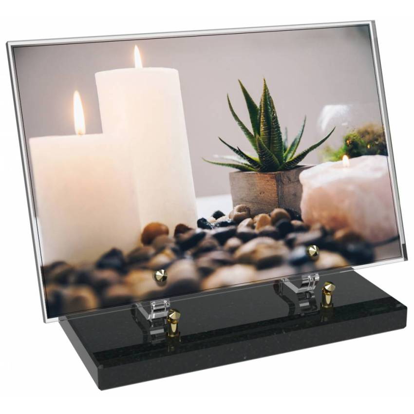Plaque Plexiglas Rectangle typique bougie