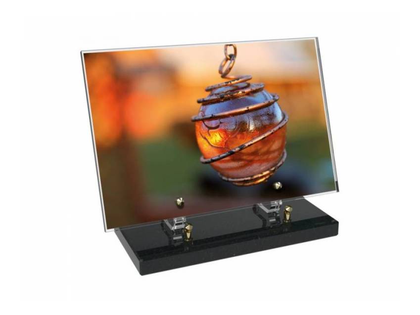Plaque Plexiglas Rectangle typique bougie