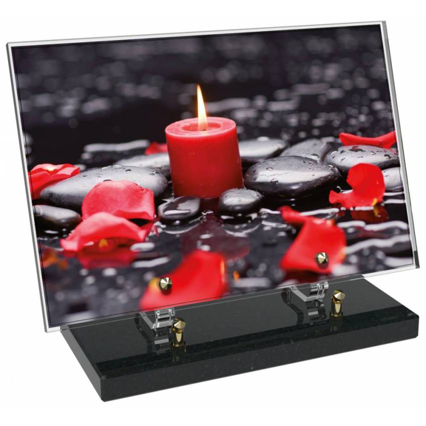 Plaque Plexiglas Rectangle typique bougie