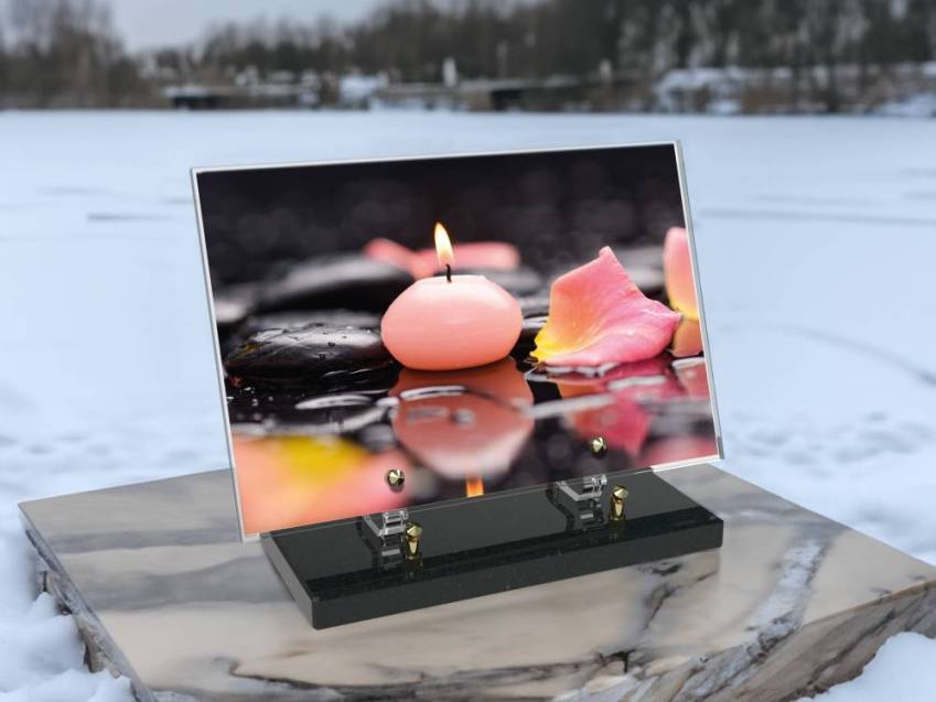 Plaque Plexiglas Rectangle typique bougie