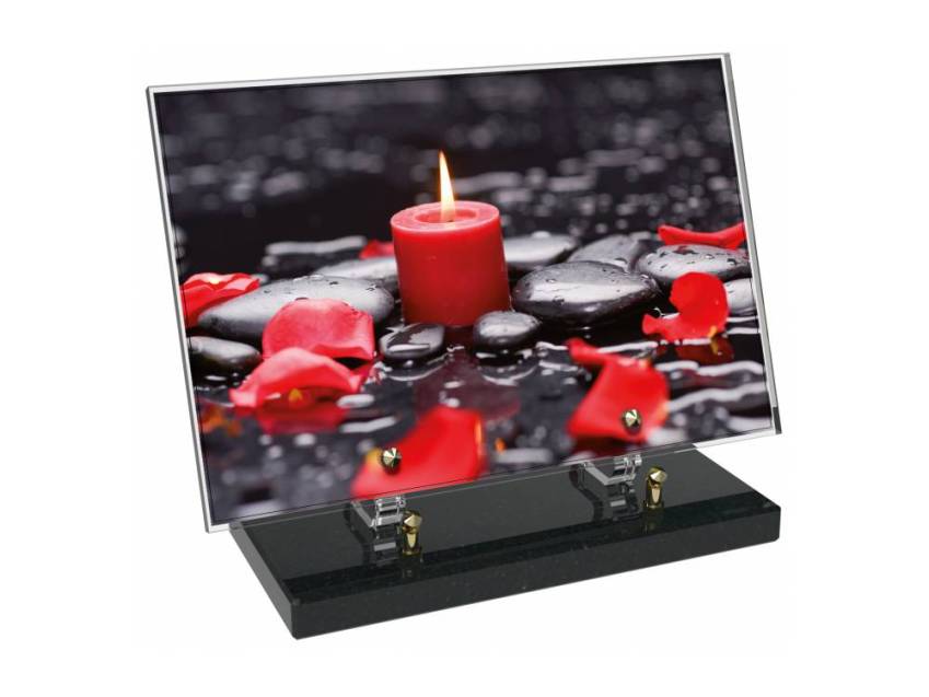 Plaque Plexiglas Rectangle typique bougie