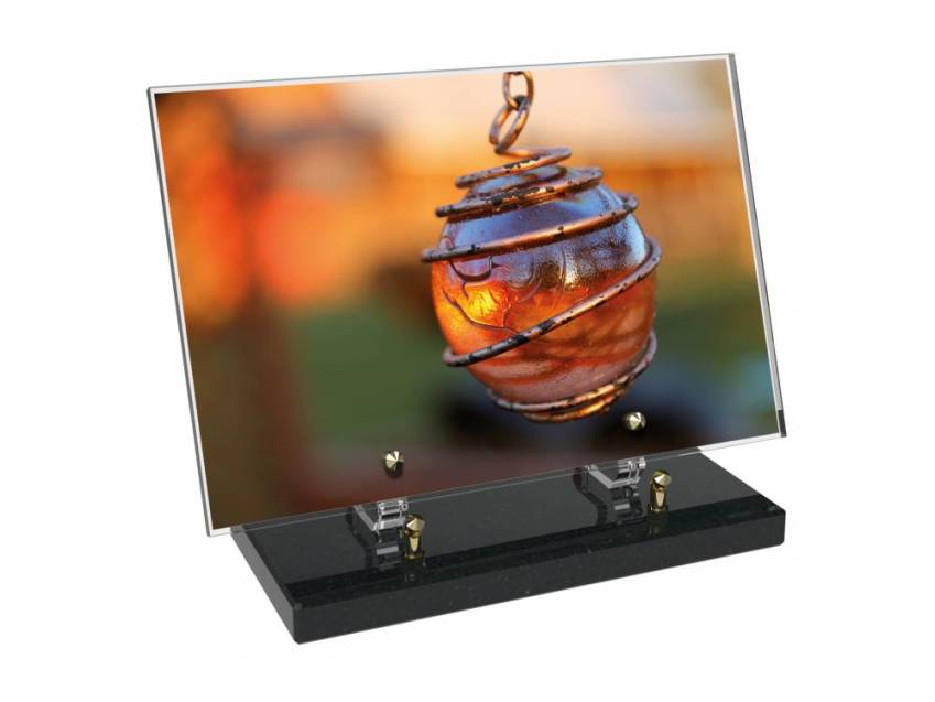 Plaque Plexiglas Rectangle typique bougie