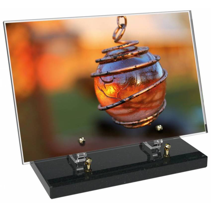 Plaque Plexiglas Rectangle typique bougie