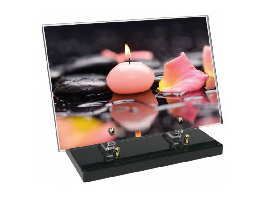 Plaque Plexiglas Rectangle typique bougie
