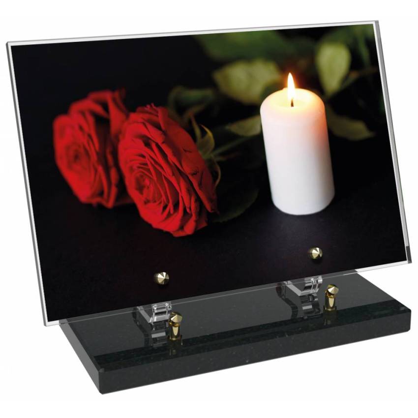 Plaque Plexiglas Rectangle typique bougie