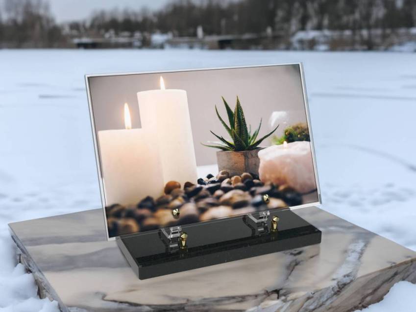 Plaque Plexiglas Rectangle typique bougie