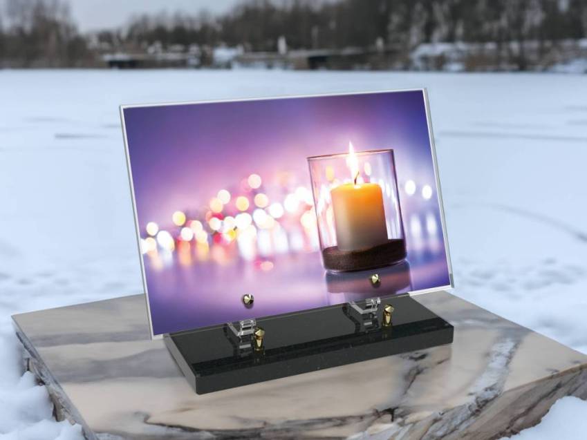 Plaque Plexiglas Rectangle typique bougie