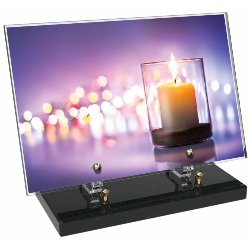 Plaque Plexiglas Rectangle typique bougie