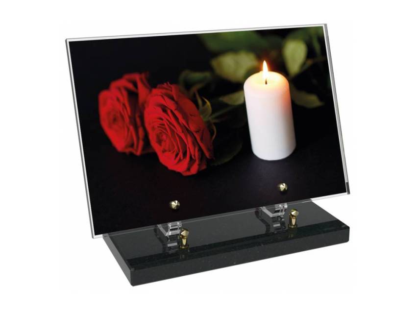 Plaque Plexiglas Rectangle typique bougie