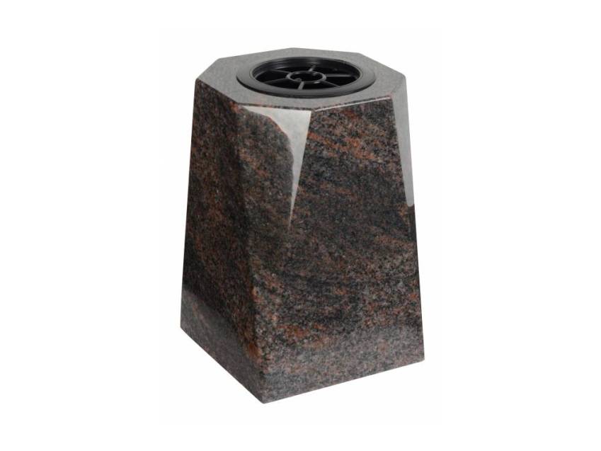 Granite vase, memory vase