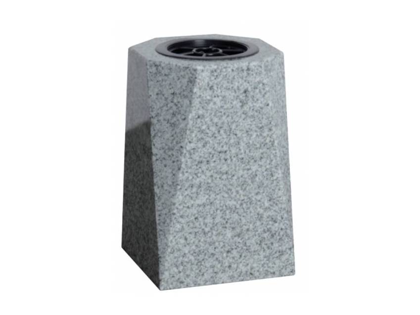 Granite vase, memory vase