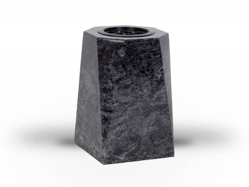 Granite vase, memory vase