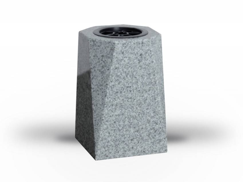 Granite vase, memory vase