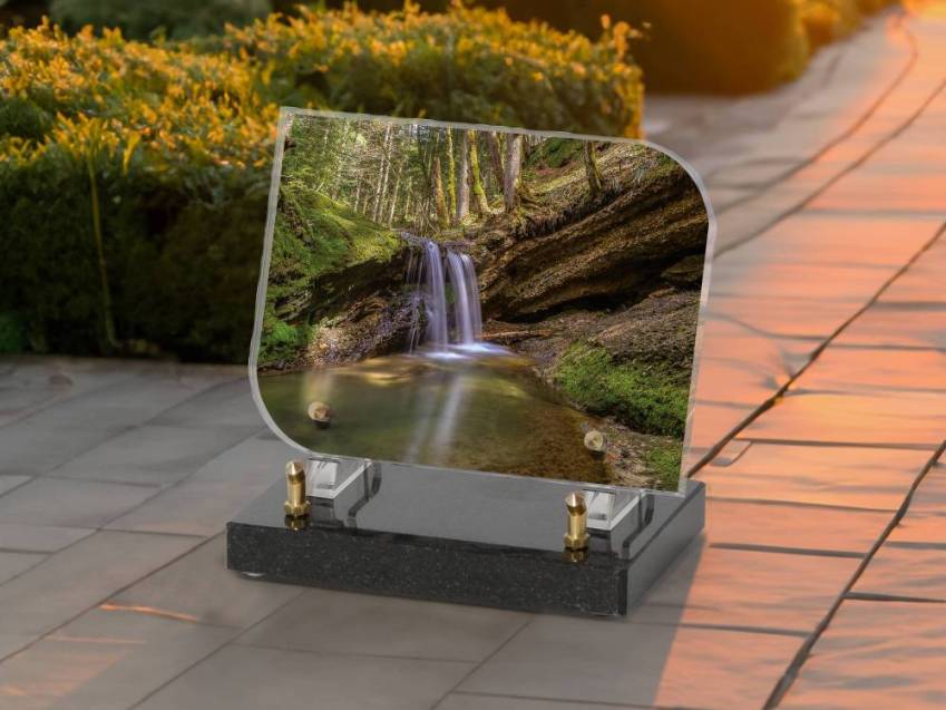 Remarkable cut plexiglass plaque.