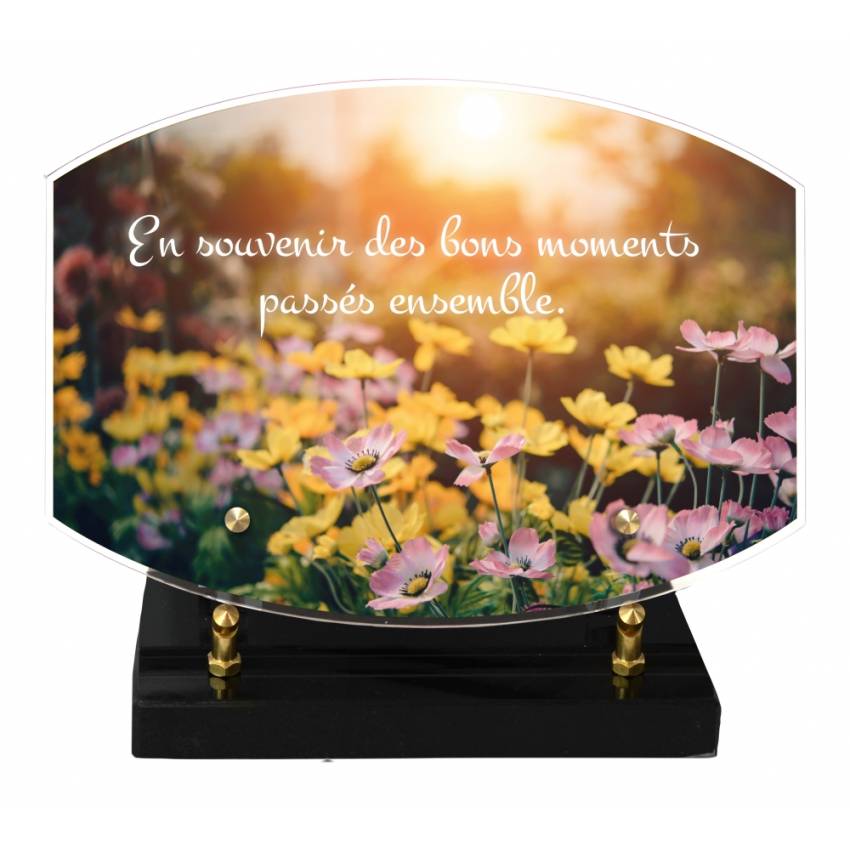 Plaque Plexiglas fait main hommage