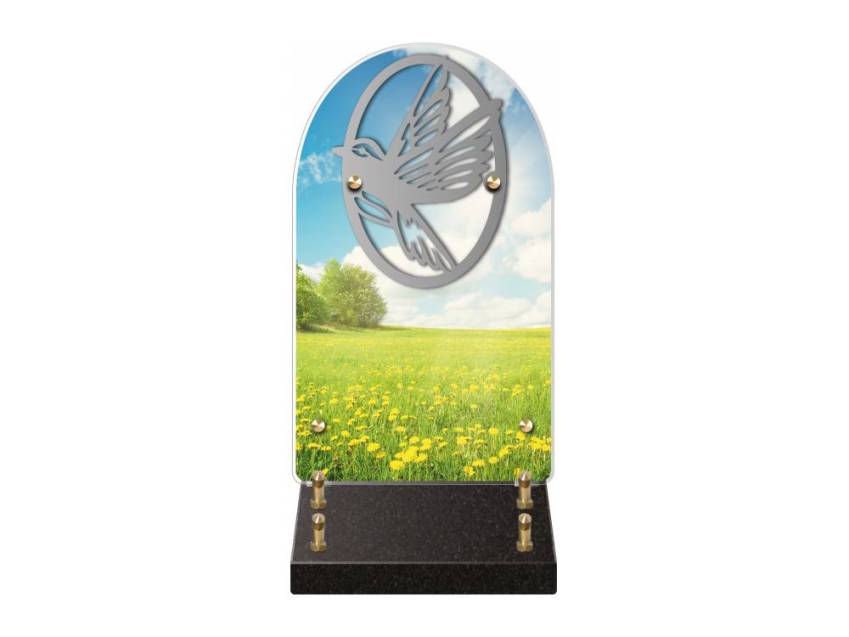 Creative mythical plexiglass plaque.