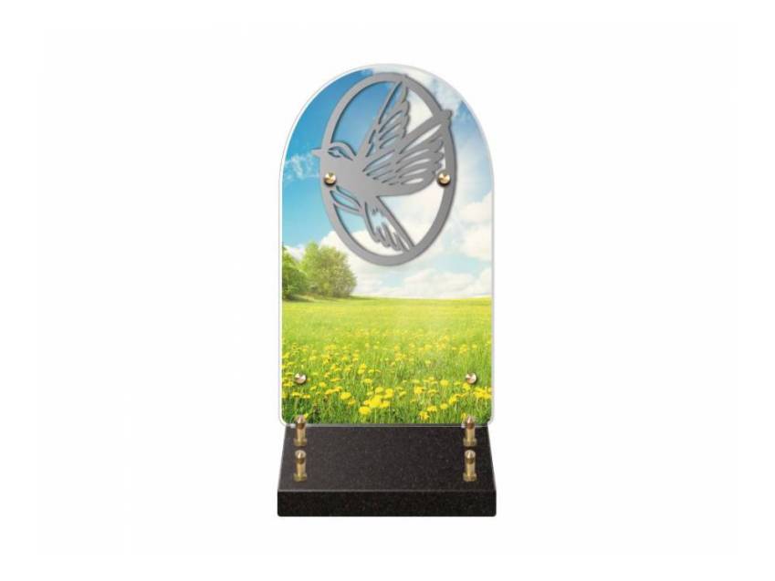 Creative mythical plexiglass plaque.