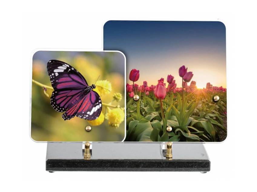 Stylish Plexiglas plaque eternity.