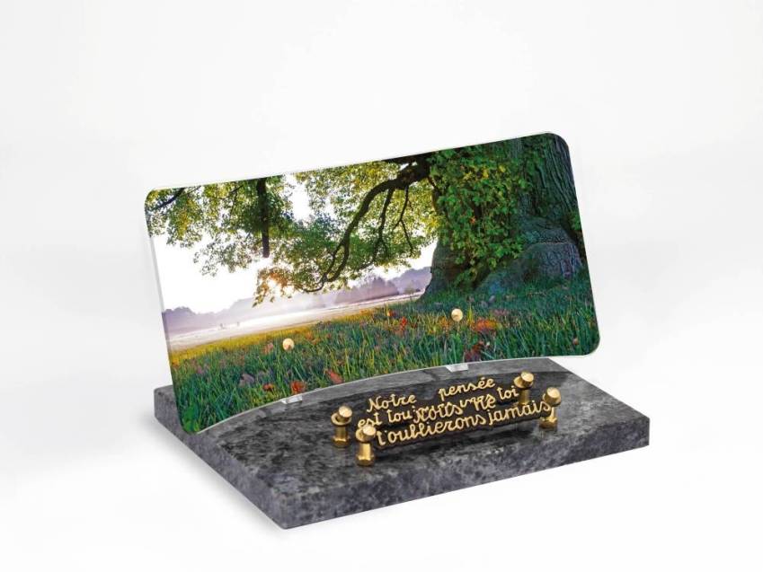 Idyllic Rectangular Plexiglas Plaque.