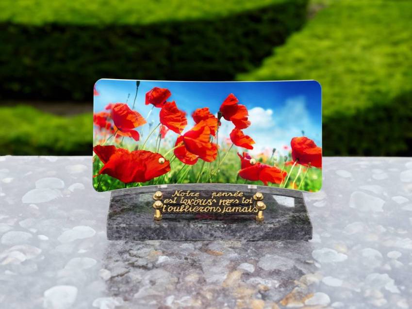 Idyllic Rectangular Plexiglas Plaque.