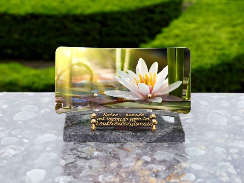 Idyllic Rectangular Plexiglas Plaque.