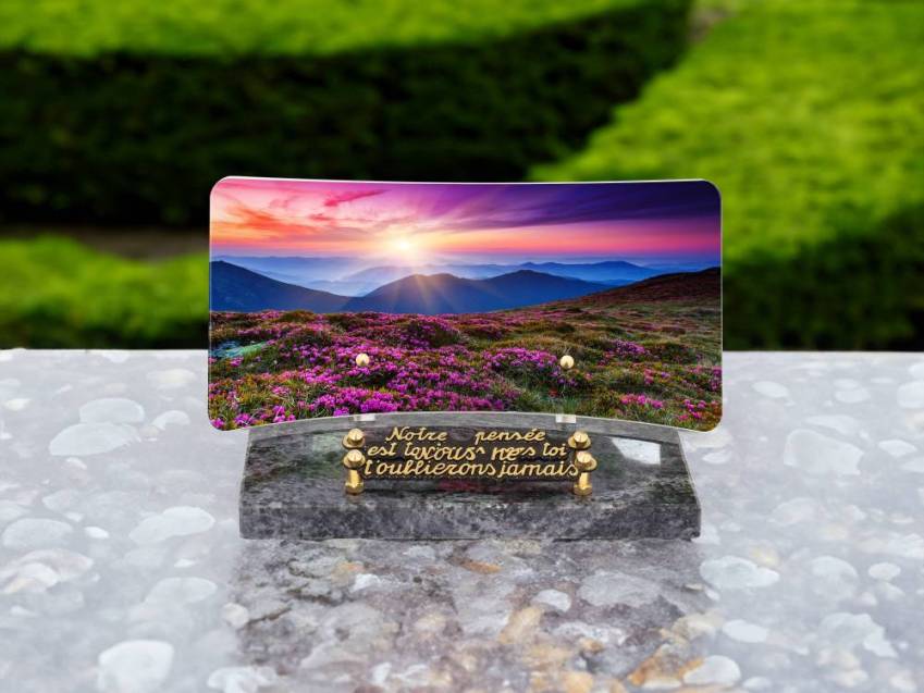 Idyllic Rectangular Plexiglas Plaque.