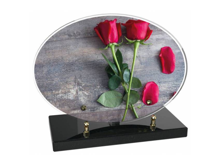 Stylish sentimental Plexiglas plaque.