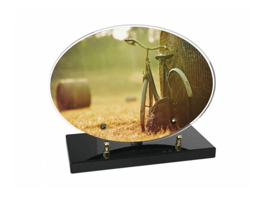 Stylish sentimental Plexiglas plaque.