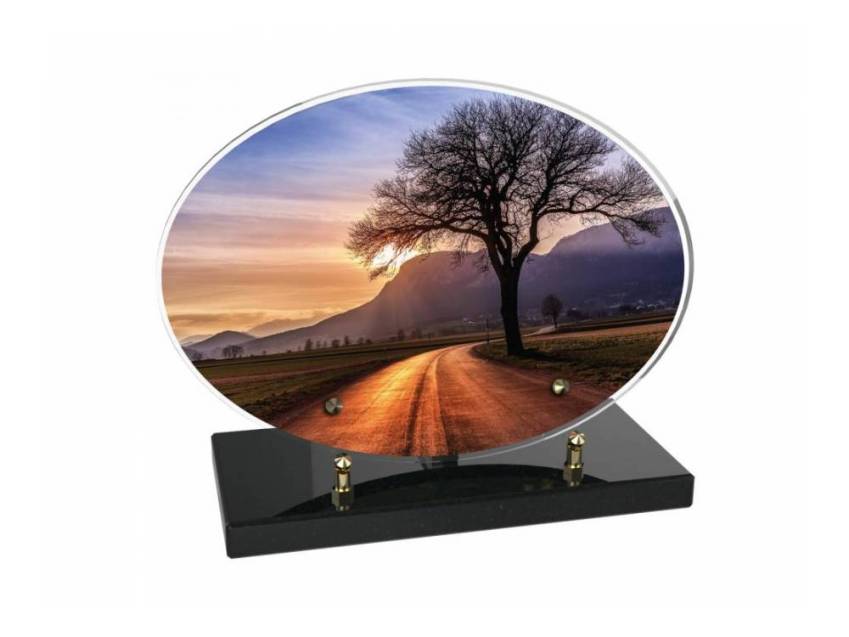 Stylish sentimental Plexiglas plaque.