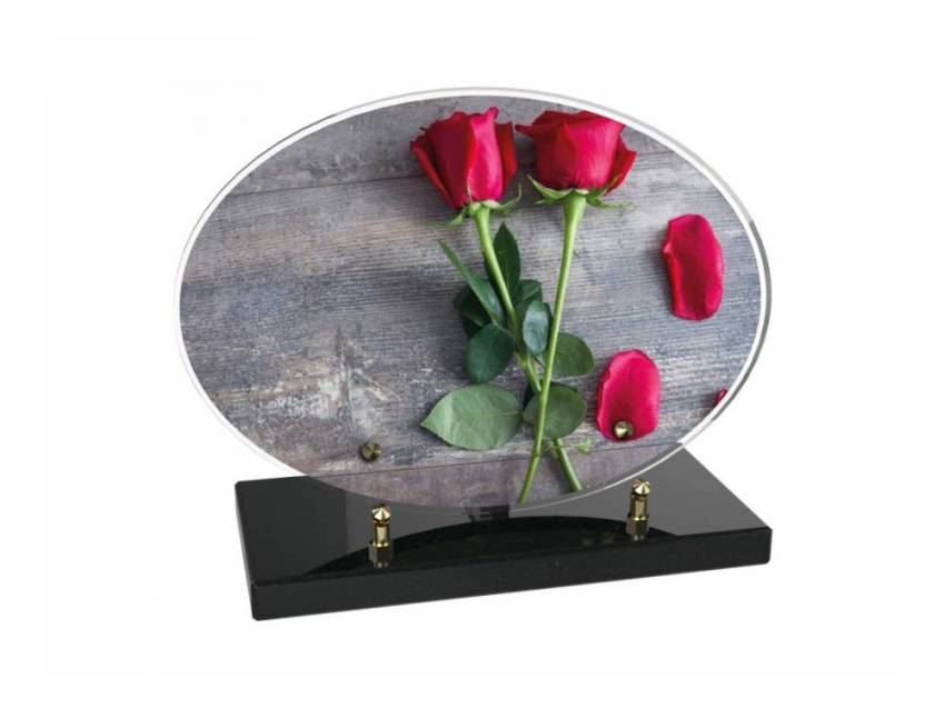 Stylish sentimental Plexiglas plaque.