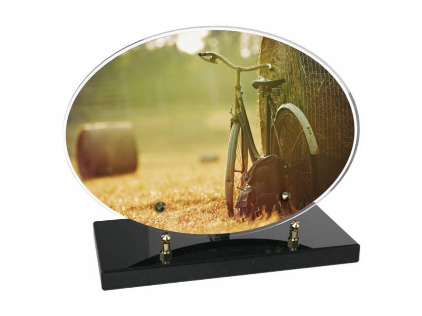 Stylish sentimental Plexiglas plaque.