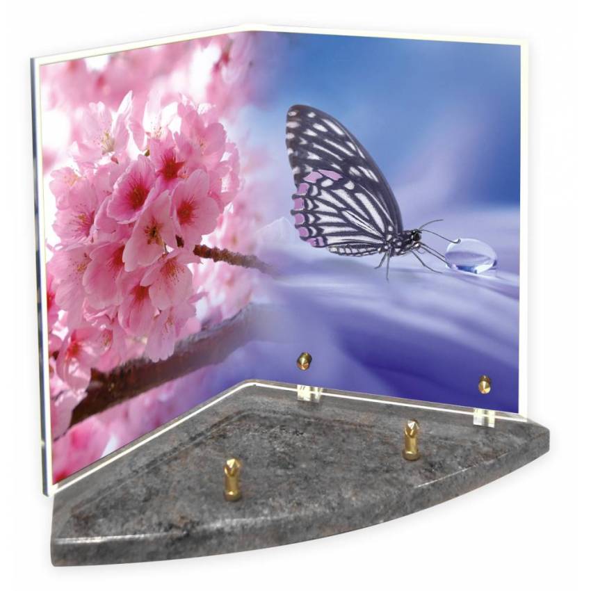 Plexiglas plaque memory book.