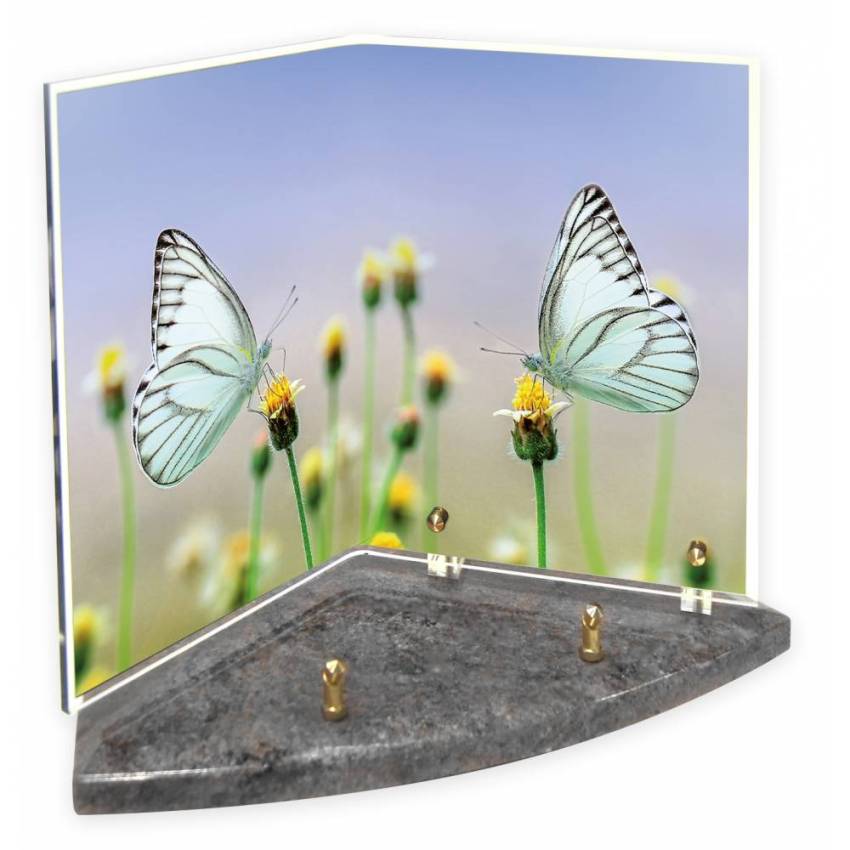 Plexiglas plaque memory book.