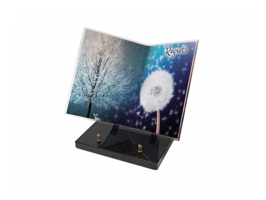 Plexiglas Plaque Poetic Book.