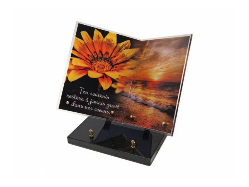 Plexiglas Plaque Poetic Book.