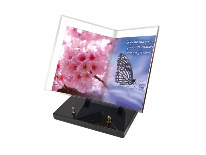 Plexiglas Plaque Poetic Book.