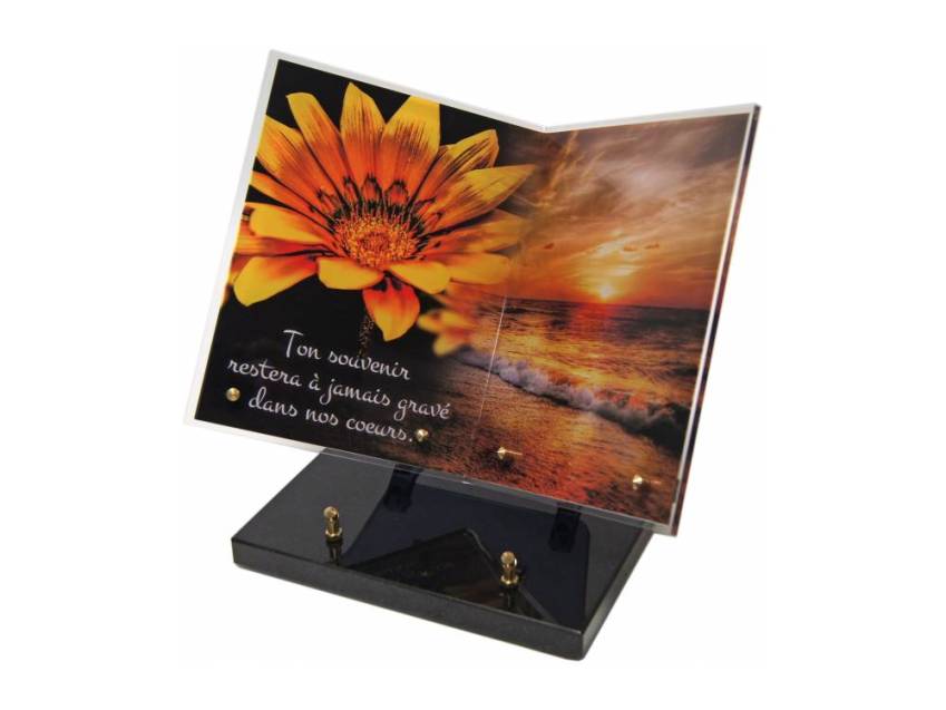 Plexiglas Plaque Poetic Book.