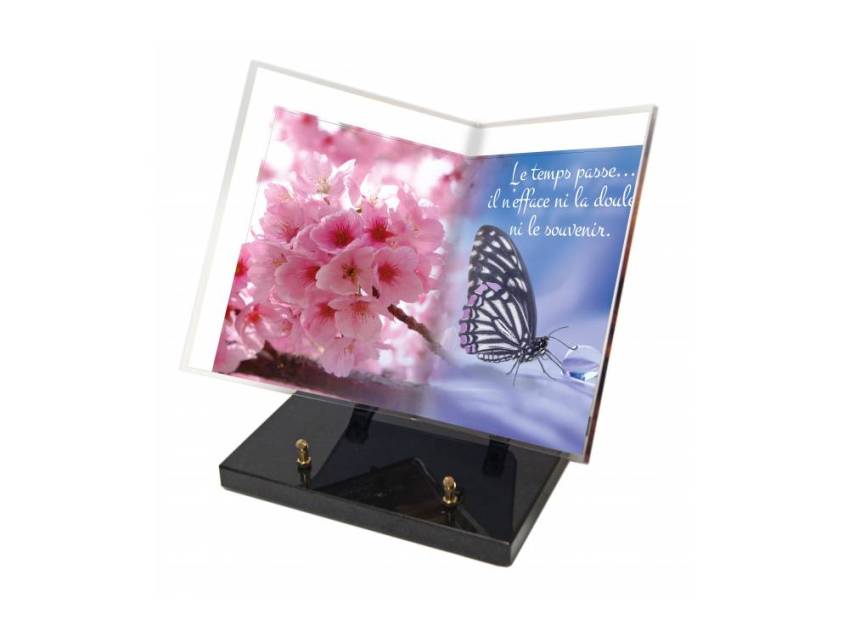 Plexiglas Plaque Poetic Book.