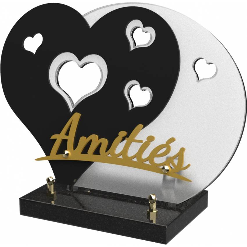 Remarkable Heart Plexiglas Plaque.