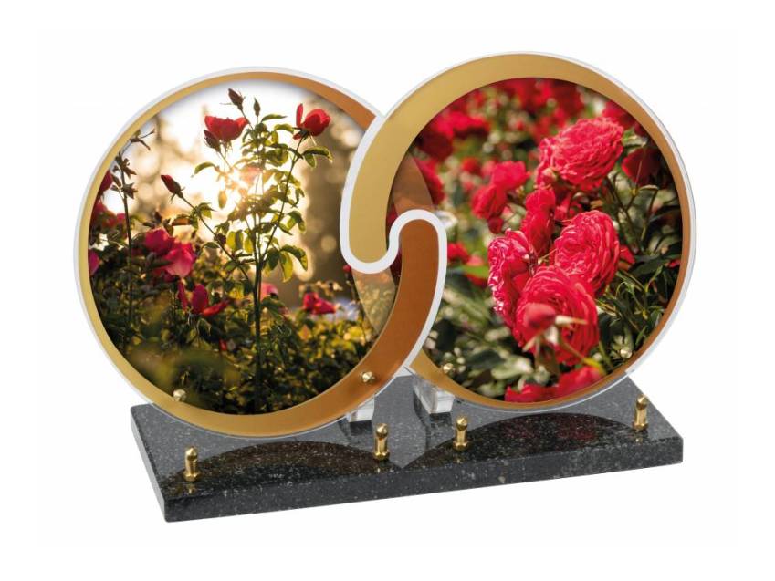 Contemporary sensitive Plexiglas plaque.