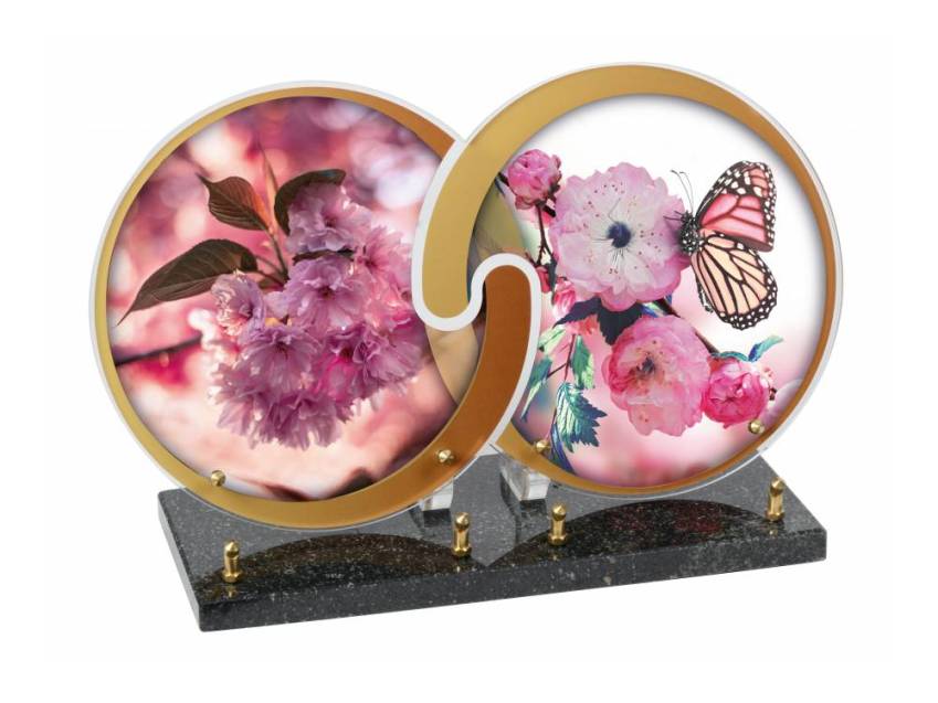 Contemporary sensitive Plexiglas plaque.