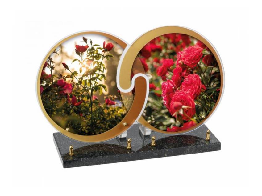 Contemporary sensitive Plexiglas plaque.