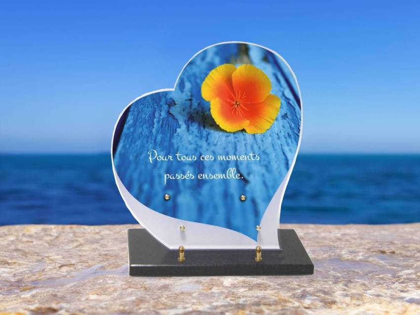 Sensitive Heart Plexiglas Plaque.