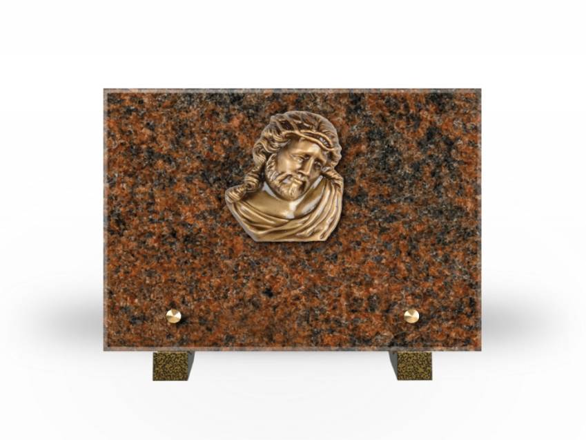 Idyllic Rectangular Granite Plaque.