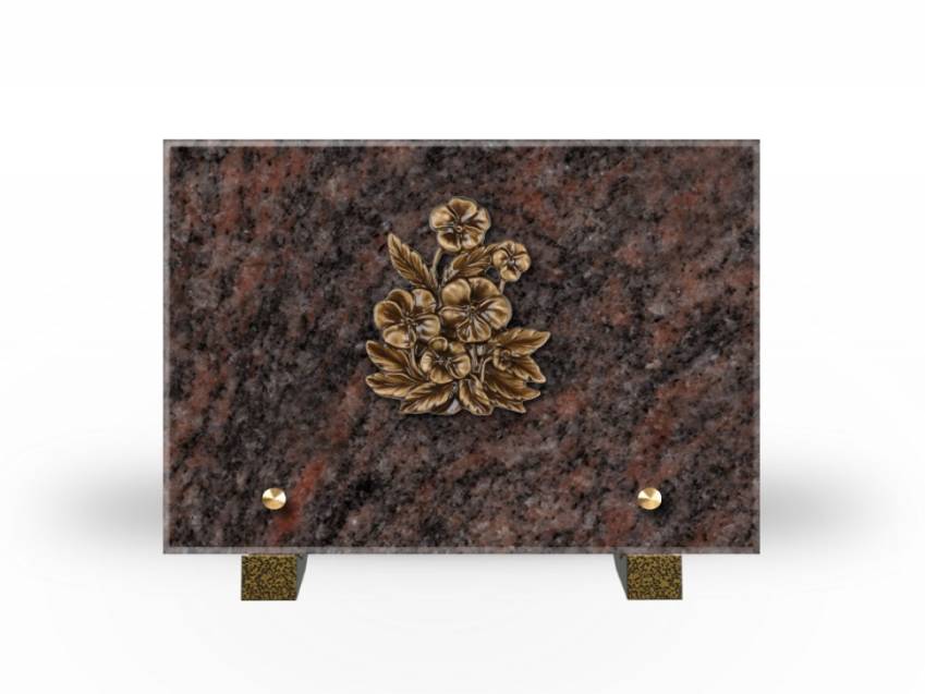 Idyllic Rectangular Granite Plaque.