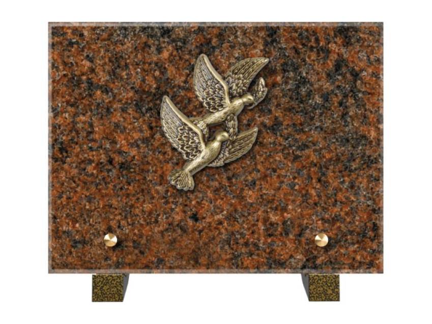 Idyllic Rectangular Granite Plaque.