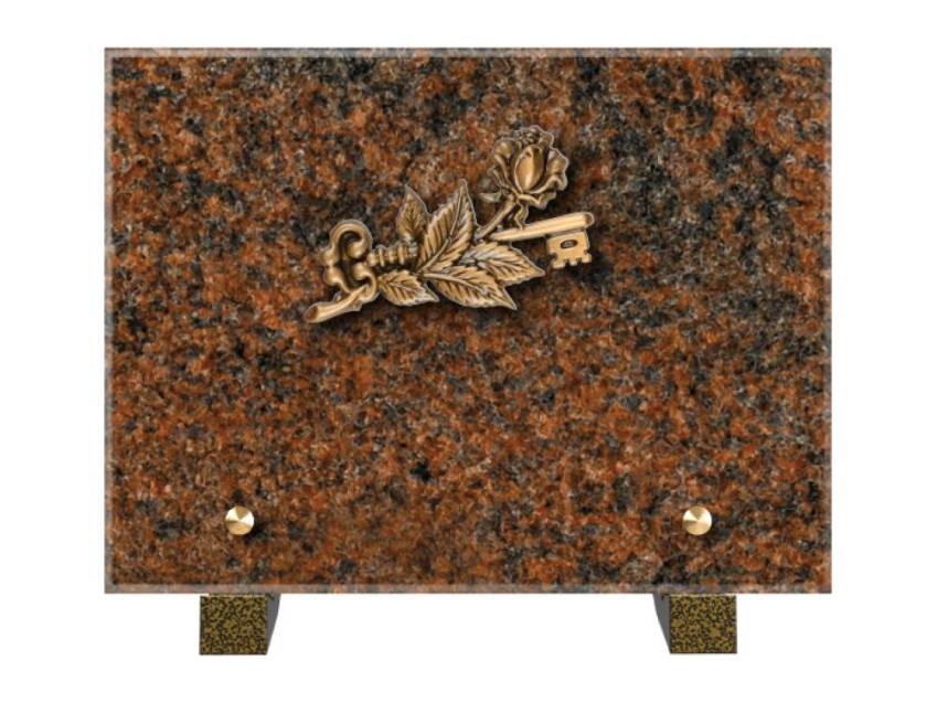 Idyllic Rectangular Granite Plaque.