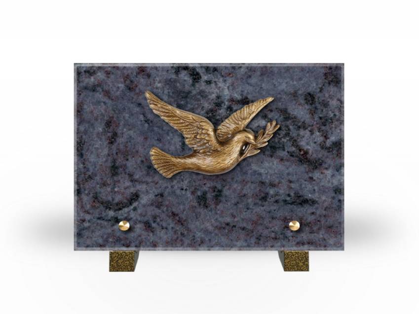 Idyllic Rectangular Granite Plaque.