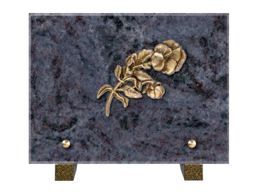 Idyllic Rectangular Granite Plaque.